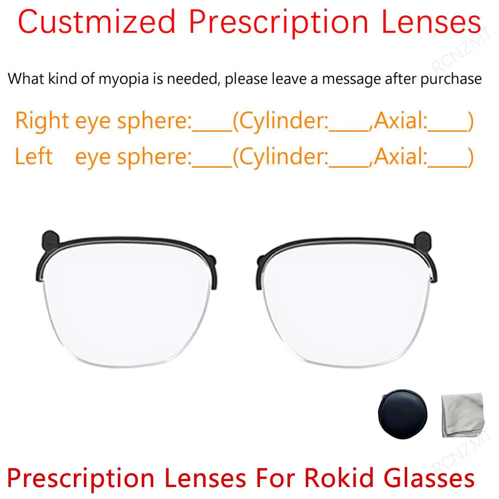 Magnetic Prescription Lens Kit for Rokid Max AR Smart Glasses Tidesmit