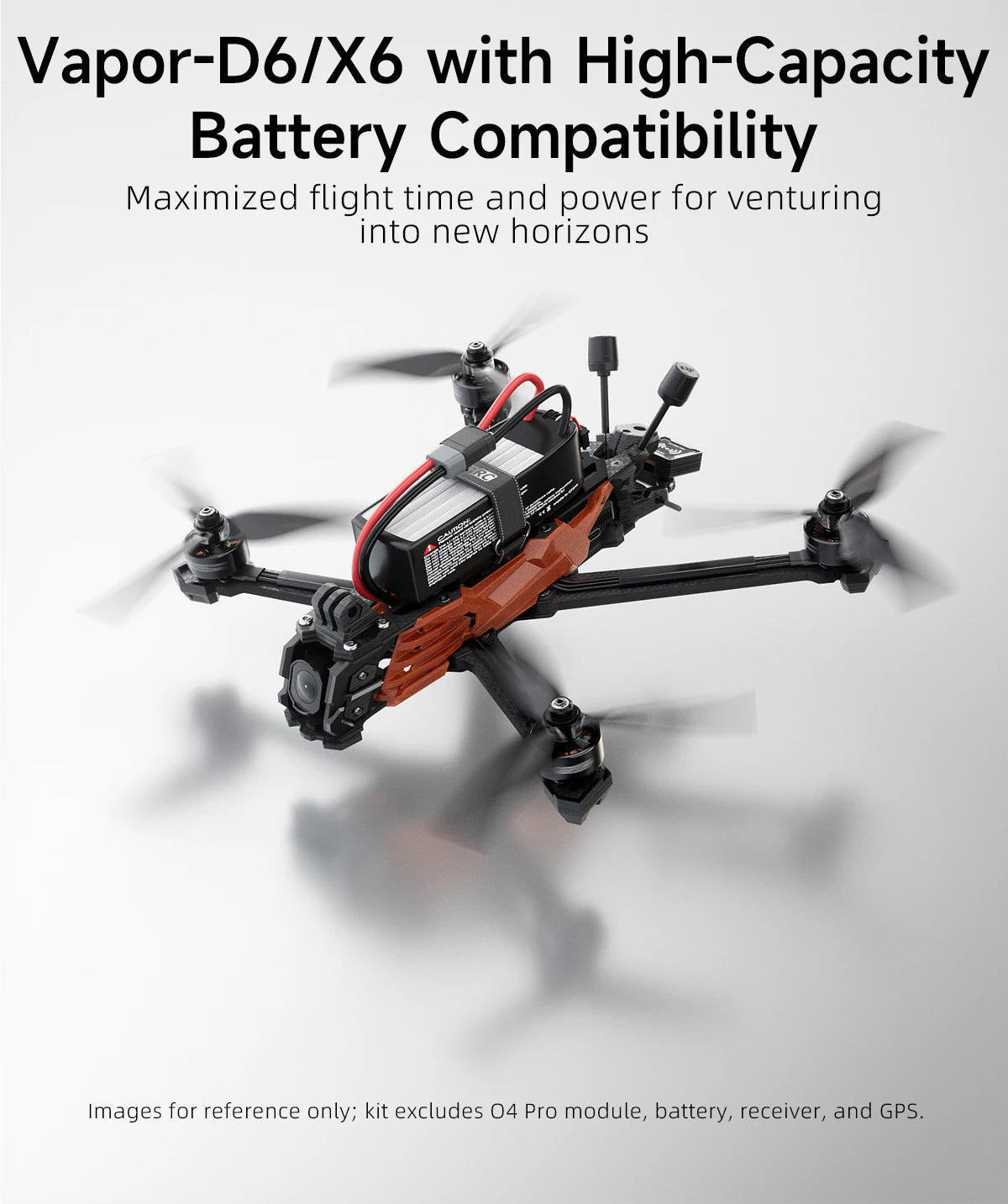 FPV Racing Drone 6 Inch O4 Air Unit Quadcopter Tidesmit X6 Series Tidesmit