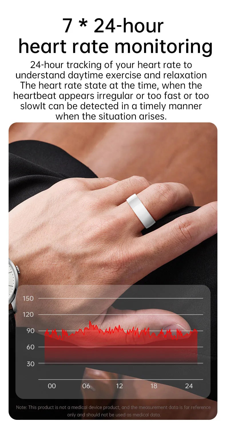 Smart Health Ring – Waterproof Fitness Tracker by Tidesmit Tidesmit
