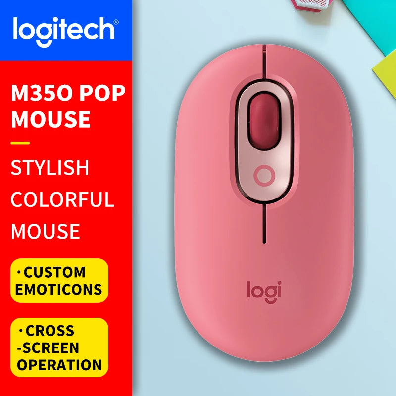 Logitech (M) Series Wireless Wired Office Mouse for Laptops, Quiet and Portable for Business and Home Use M650 M350 M350P M185