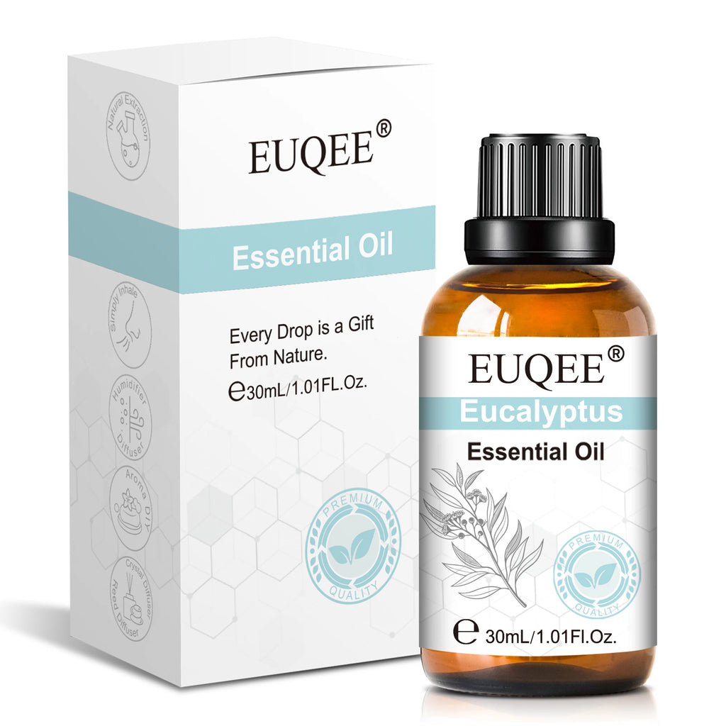 EUQEE 30ml Lavender Aromatherapy Essential Oil Sandalwood Eucalyptus Peppermint Citronella Vanilla Cinnamon Reed Diffuser Oils