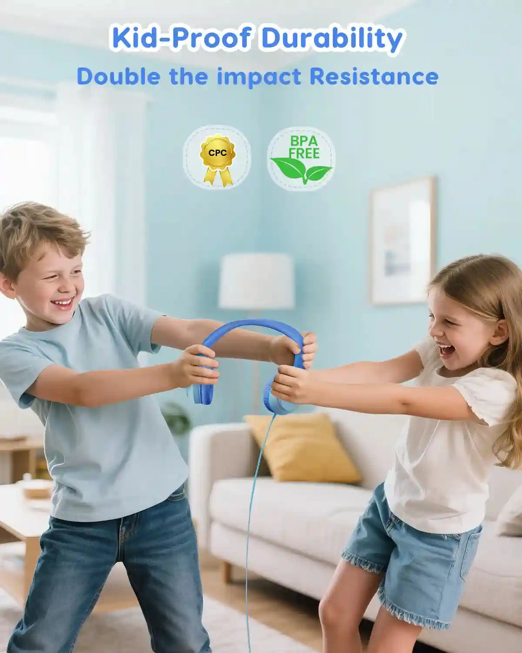 Kids Wired Over-Ear Headphones with Safe Volume Limiting by Tidesmit Tidesmit