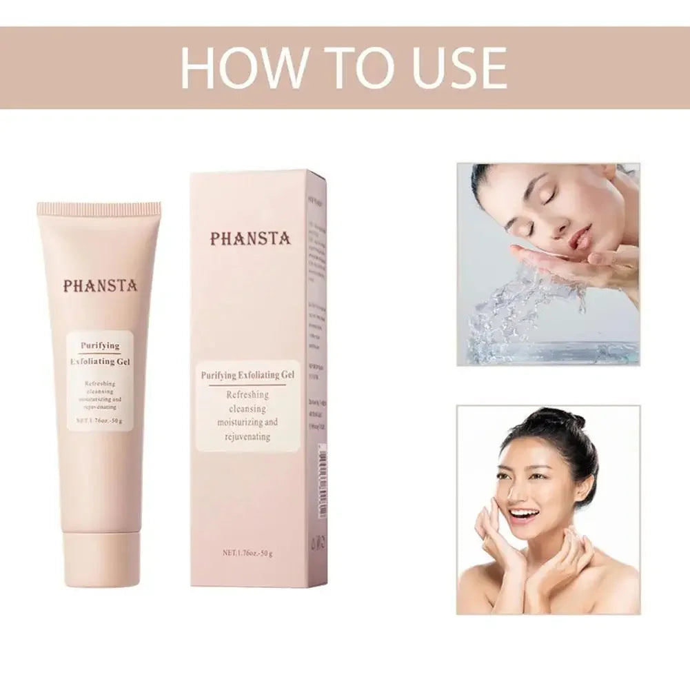 Face Exfoliating Gel | Deep Pore Cleansing & Oil Control Formula Scrubs Treatments Tidesmit