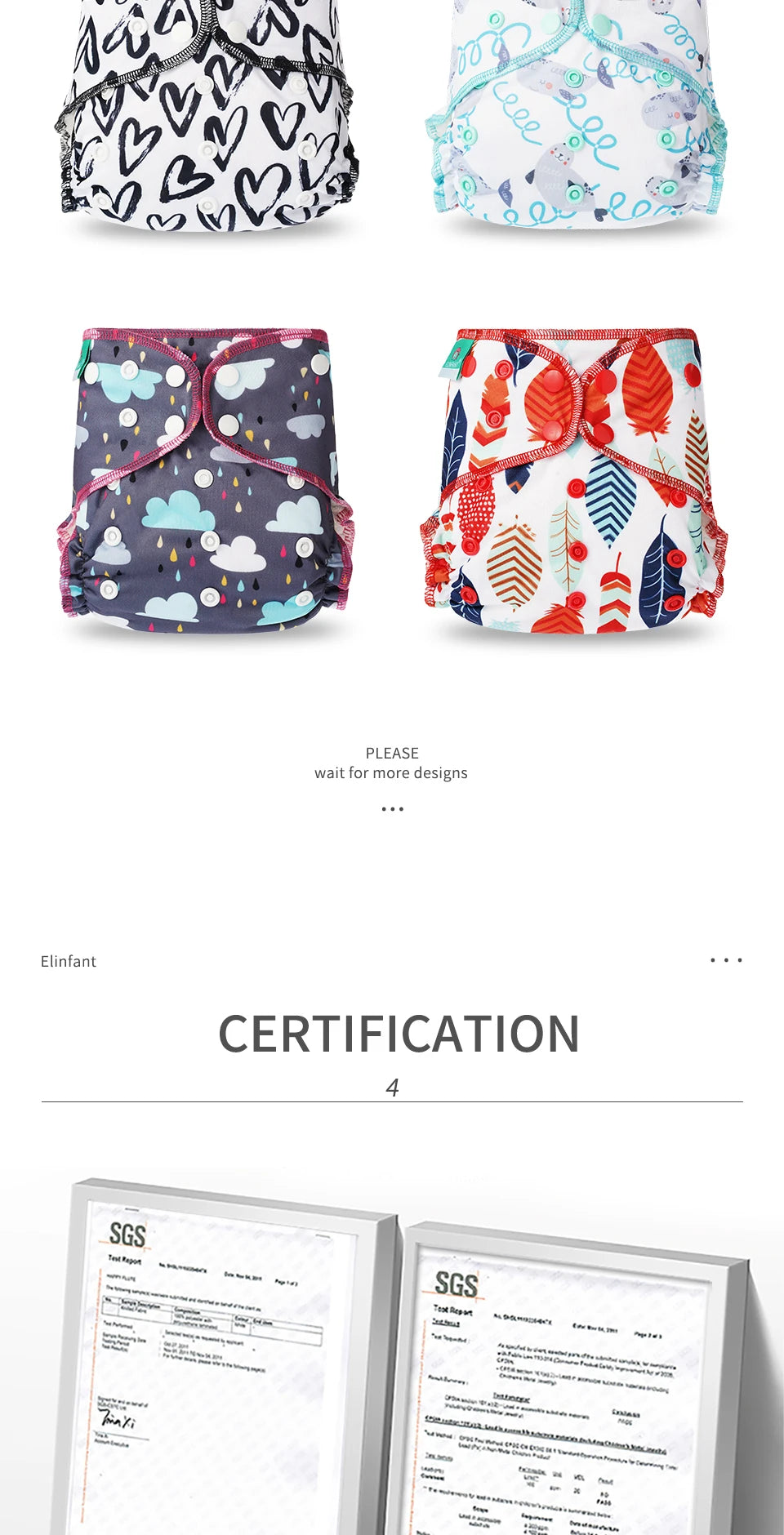 HappyFlute New Print  AI2 Snap Insert Bamboo Cotton&Velour OS Baby Napp One Piece Pack Baby Waterproof Night Diaper
