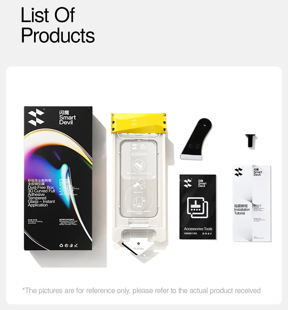 iPhone 17 Pro Max Screen Protector - 9H Tempered Glass HD Anti-Scratch Tidesmit