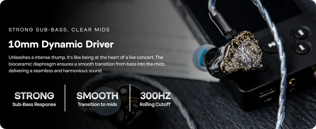 Kiwi Ears Astral 7-Driver Hybrid IEM Earphones by Tidesmit Tidesmit