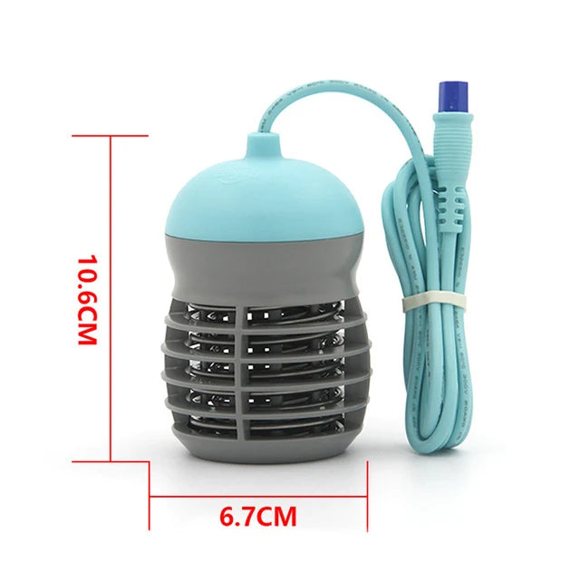 Blue and grey ionic detox foot spa array with 10.6cm height, power cable, and coil design for aqua health therapy.