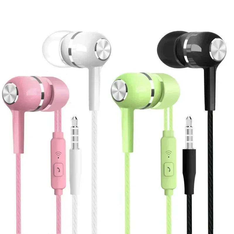 Wired 3.5mm Earbuds with Deep Bass Mic Stereo Sound - Tidesmit Tidesmit