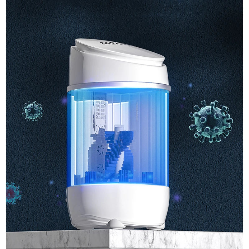 Tidesmit mini automatic shoe washing machine for sneakers and slippers in white front view