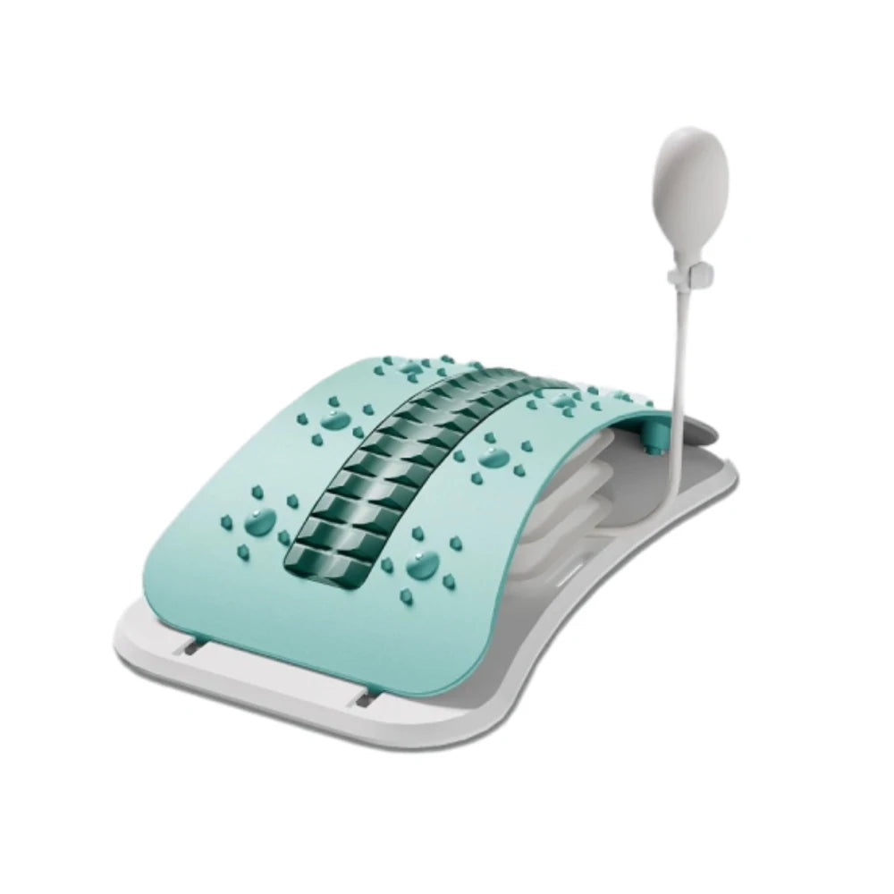 Back Massager With Airbag Lumbar Support Stretcher | Portable Electric Tool Back Massage Instrument green Tidesmit