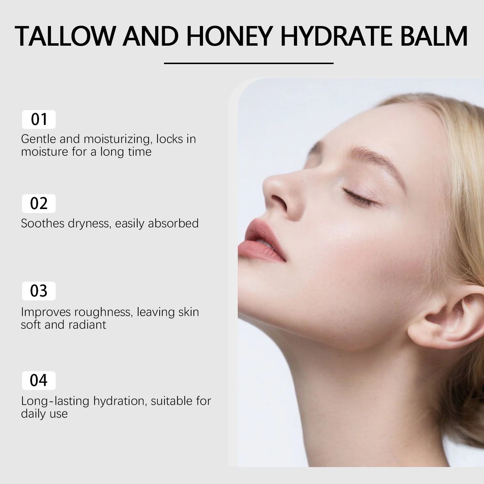 Ghk-Cu Firming Face Cream Anti Age Wrinkle Removal Fade Fine Lines Repair Roughness Deep Hydration Brightening Beef Tallow Balm