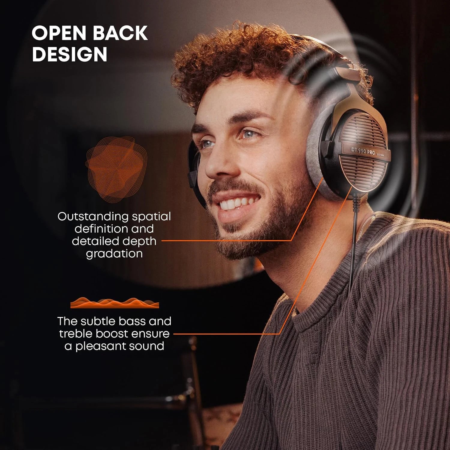 Beyerdynamic DT 990 PRO Studio Headphones - 250 Ohm Open Back Design Tidesmit