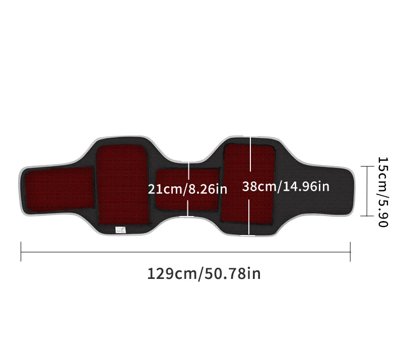Red Light Heated Hip Wrap - Electric Deep Tissue Massage & Joint Relief Massage Cushion Tidesmit