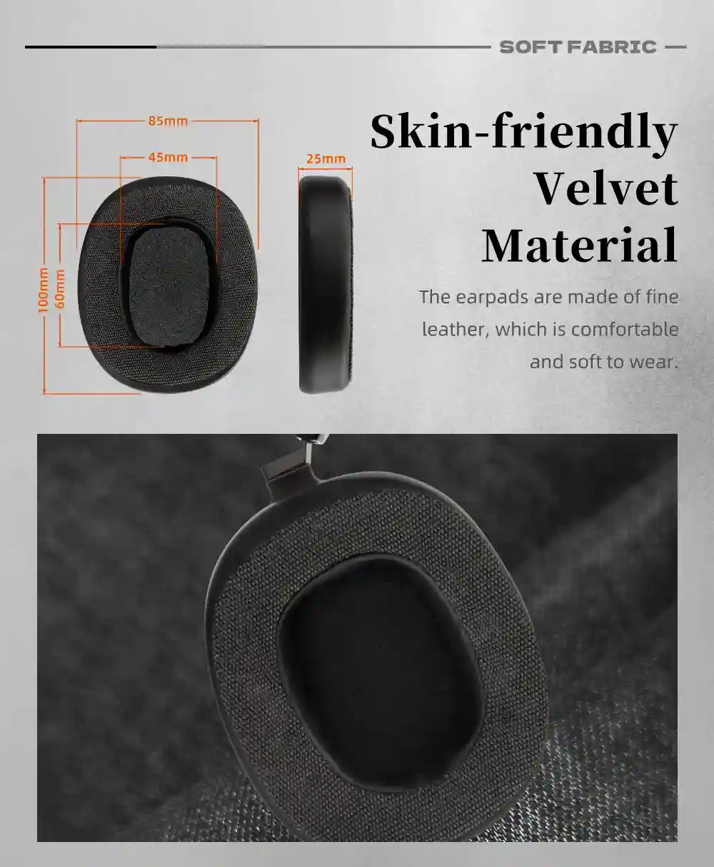 Tidesmit Open Back Wooden Headphones | 50mm Dynamic Driver | Black Tidesmit