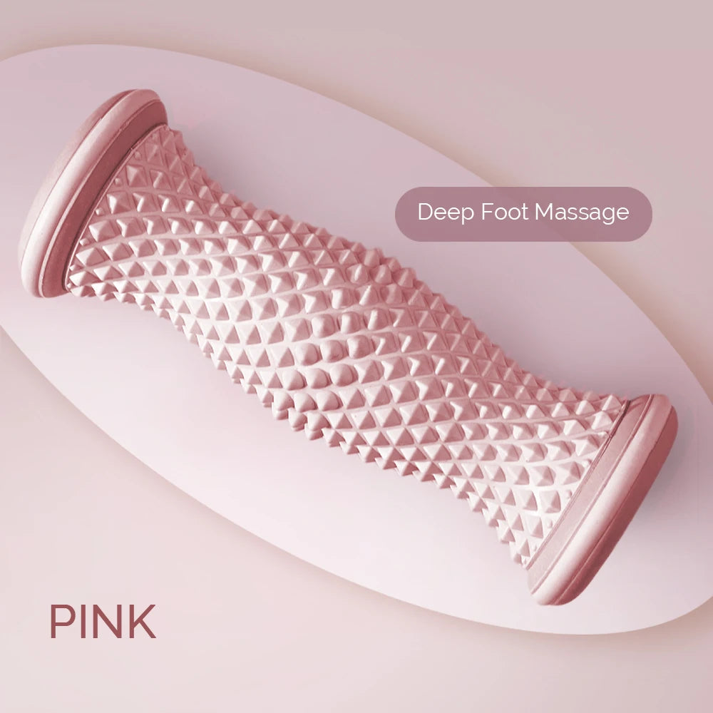 Foot Massager Roller for Plantar Fasciitis Relief - Portable Blue Tidesmit Back Massage Instrument Pink Tidesmit