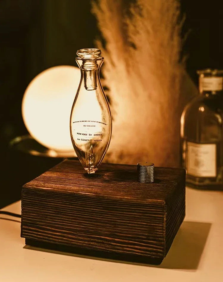 Waterless Pure Essential Oil Diffuser Nebulizer Aromatherapy Diffuser Electric Wooden Glass Home Aroma Essential Diffusers