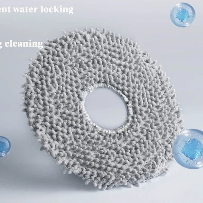 Tidesmit replacement parts kit including dust bag, brushes, and mop cloths for Roborock Q Revo series vacuums