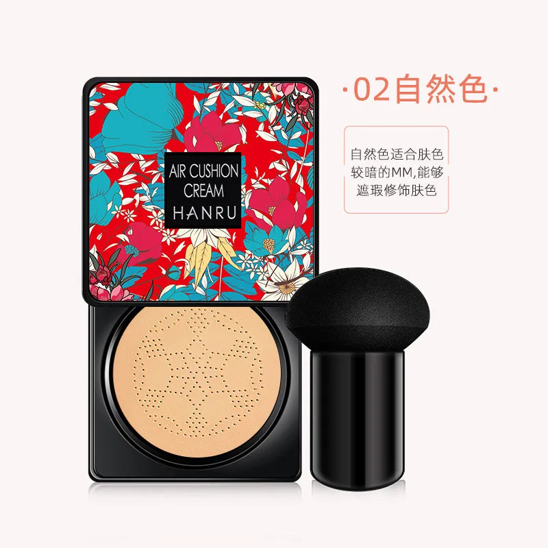 Tidesmit Mushroom Air Cushion BB cream showing creamy texture and nourishing concealer formula for face makeup