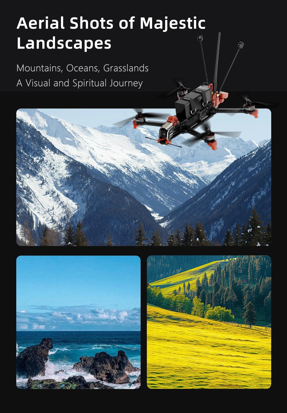 7 Inch Long Range FPV GPS Drone | 4K Camera & Obstacle Avoidance Tidesmit