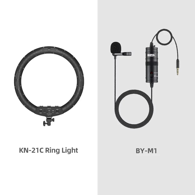 18 Inch LED Ring Light with Remote - Bi-Color Content Creation Kit Kit 4 Tidesmit