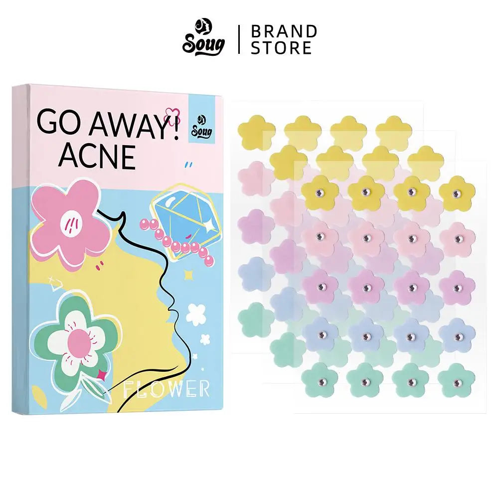 20/60pcs Hydrocolloid Acne Patches Flower Shape Pimple Patch For Face Spot Treatment Stickers For Overnight Makeup