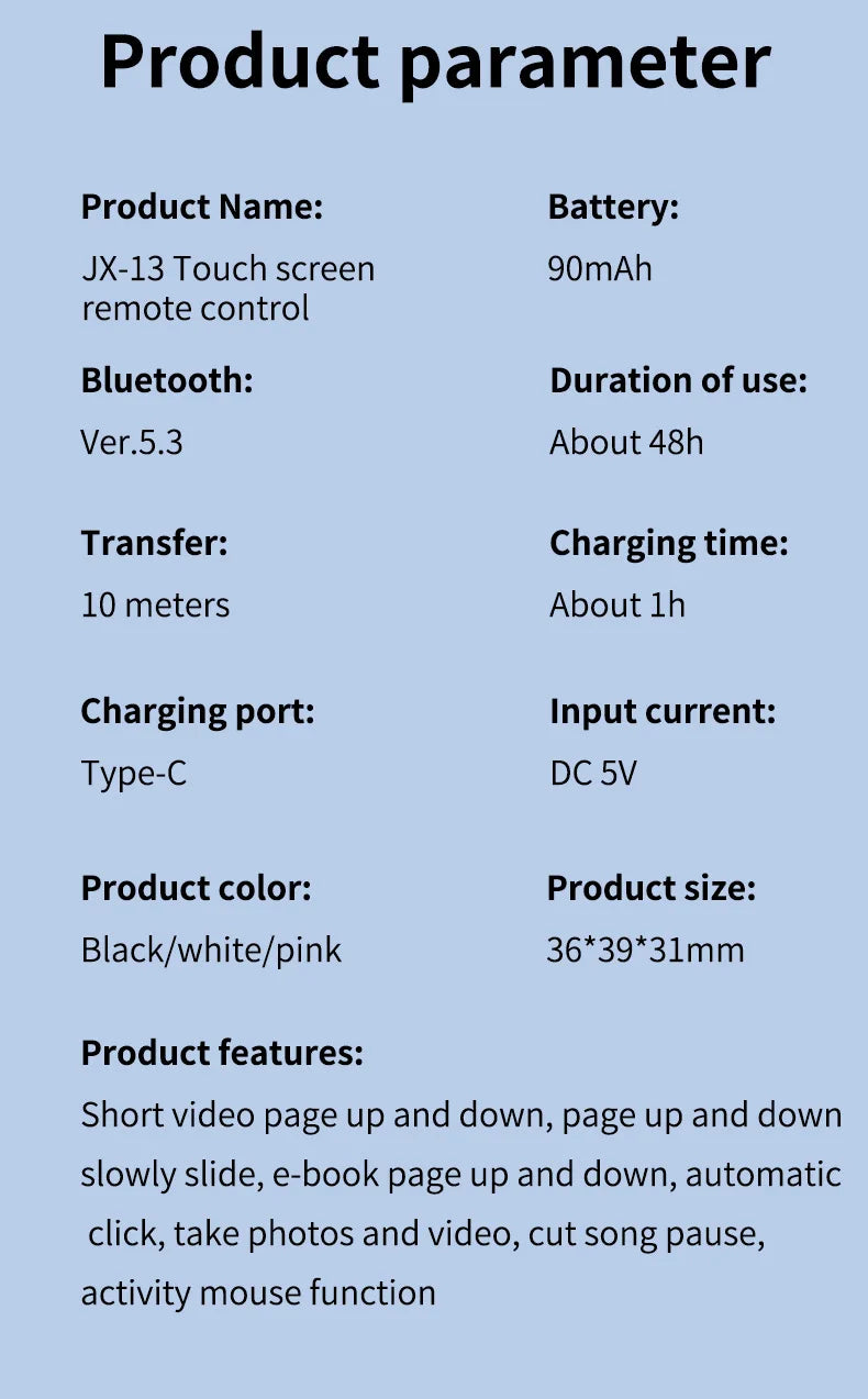 Bluetooth Remote Page Turner for TikTok & Video Recording - Tidesmit Tidesmit