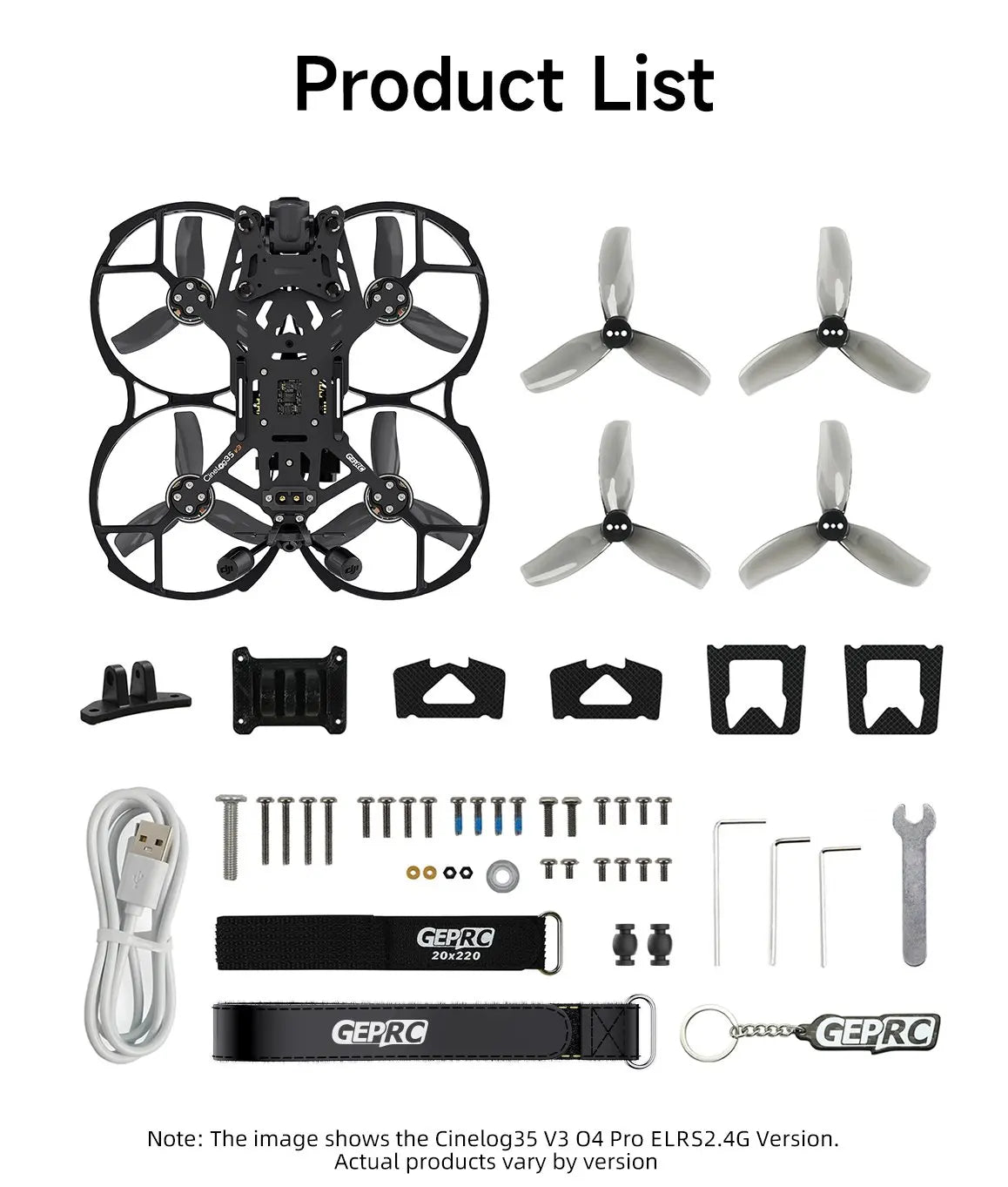 CineLog35 V3 O4 Pro 3-Inch Cinewhoop FPV Drone with 4K Camera Tidesmit