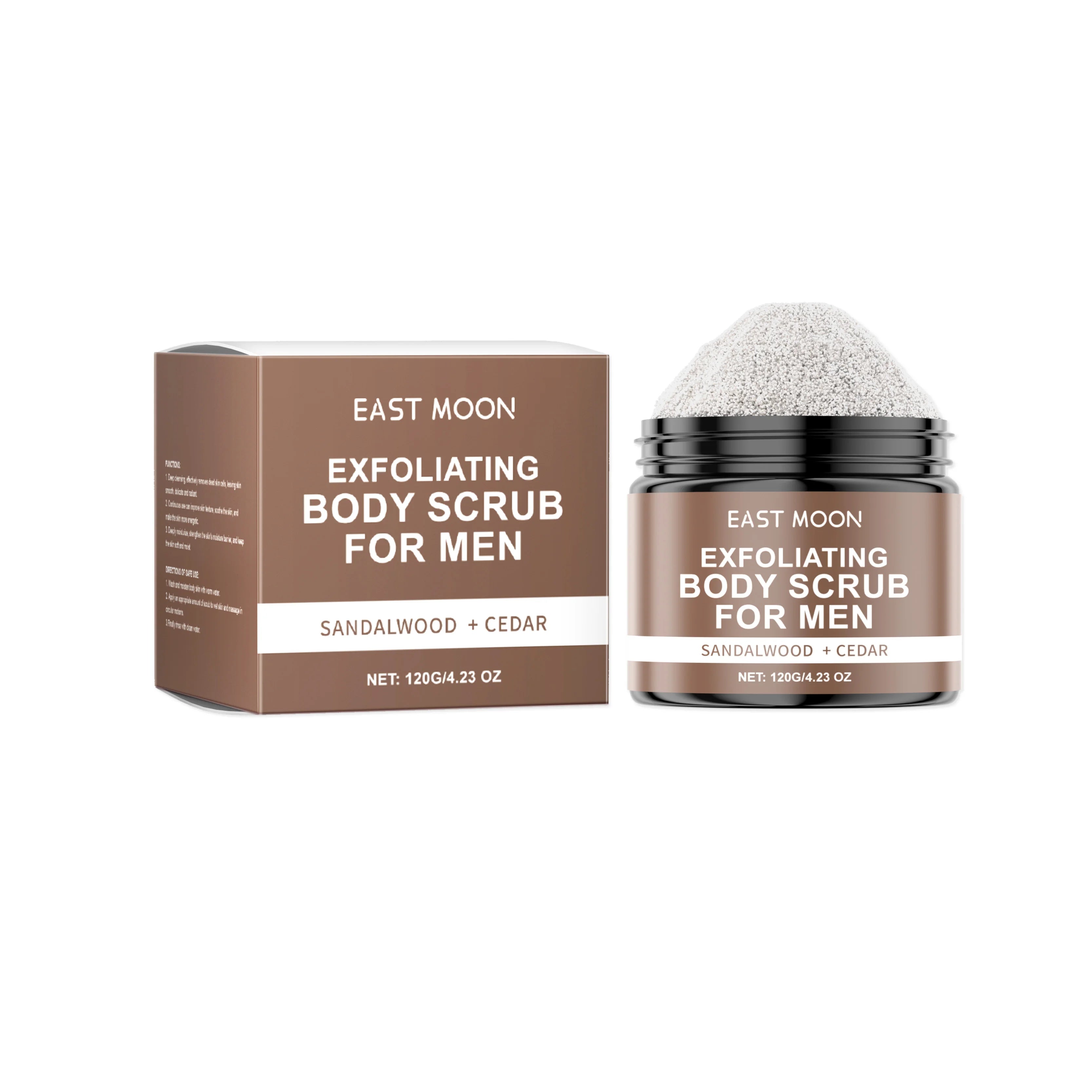 Sandalwood Body Scrub: Deep Moisturizing Exfoliant, 120g Scrubs Treatments Sandalwood 120g Tidesmit