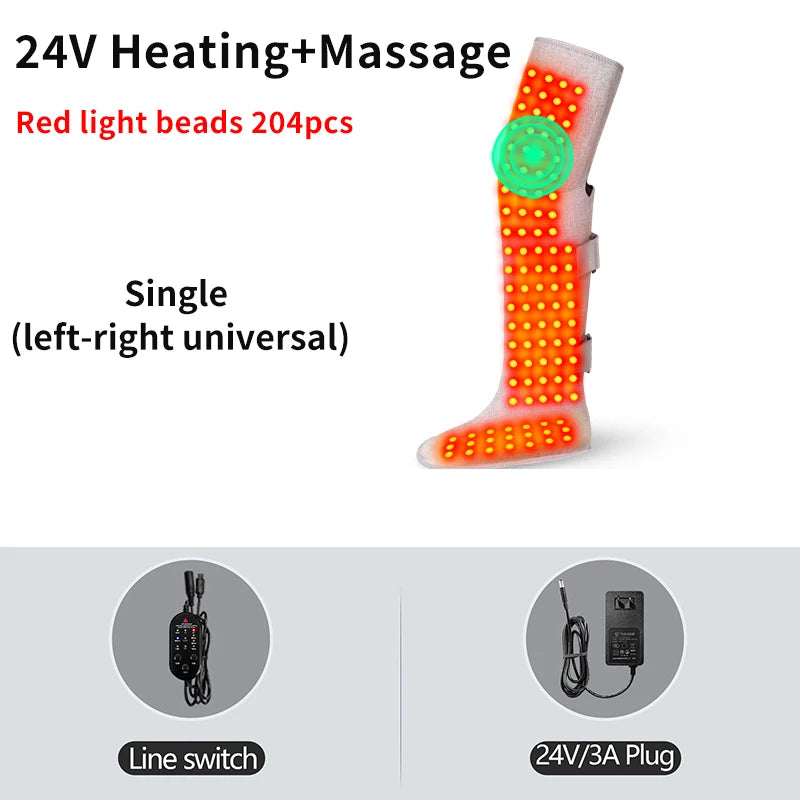Red Light Therapy Leg Wrap for Knee Pain Relief - EU Tech Wellness Relaxation Treatment 24V-Massage Tidesmit