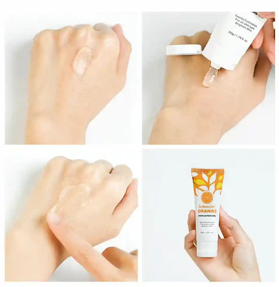 Orange Exfoliating Gel for Radiant Skin - Natural Brightening Treatment Scrubs Treatments Tidesmit