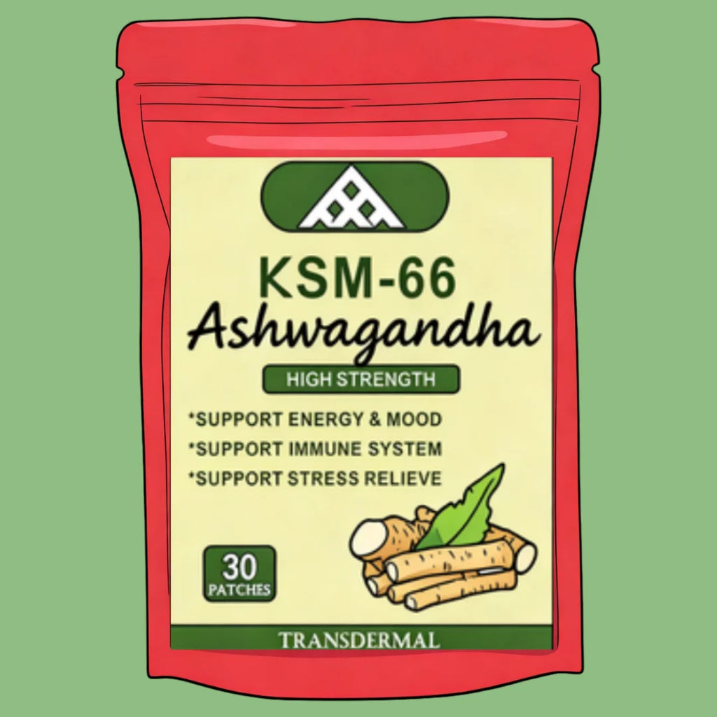 Ashwagandha Complex Transdermal Patches Stress Relief, Mood Enhancer 30 Patches