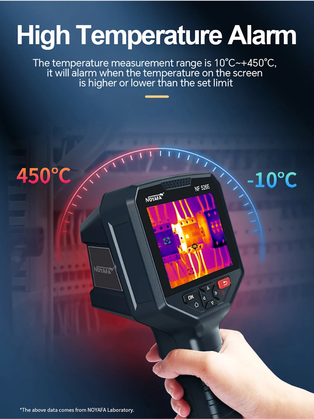 NOYAFA NF-526E Thermal Imager 256*192 Handheld thermal Camera Infrared Temperature Meter For Repair, PCB, Circuit Testing
