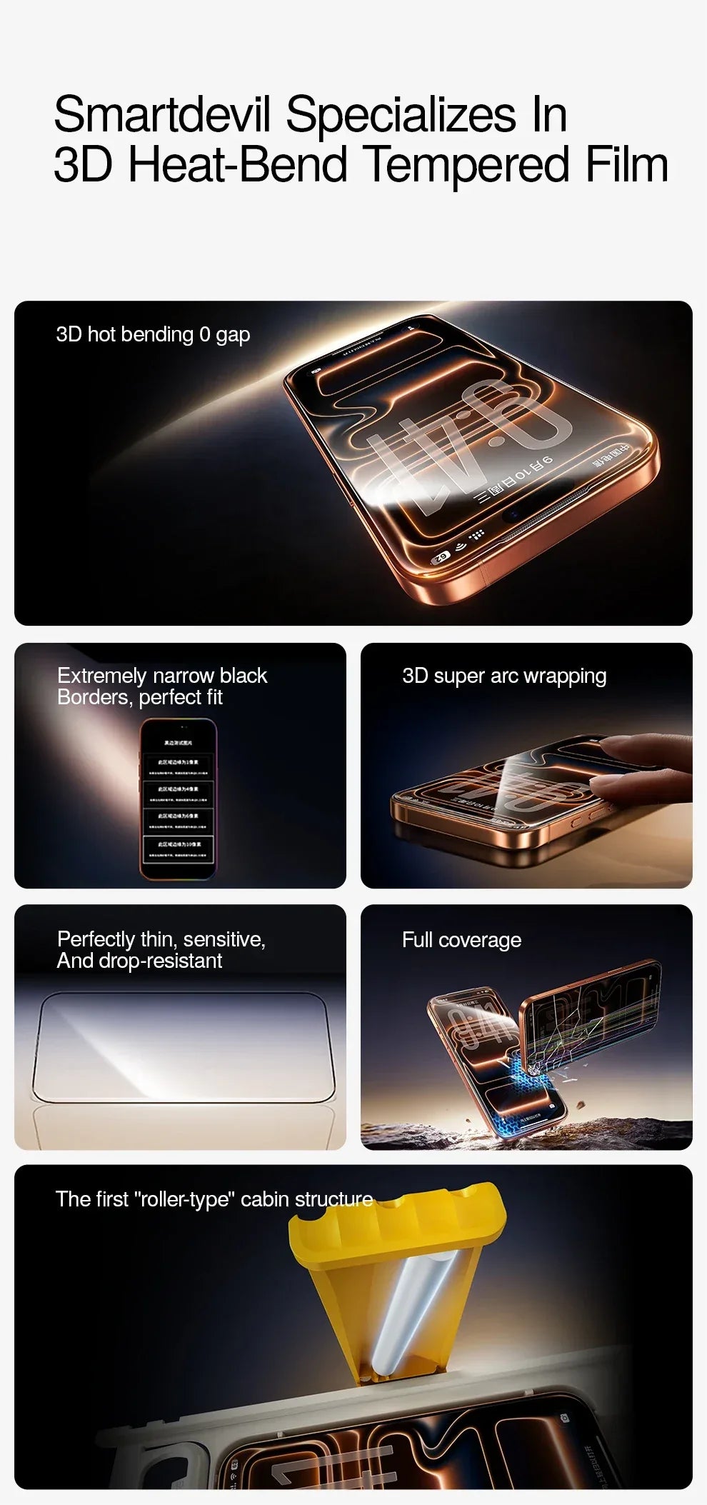 iPhone 17 Pro Max Screen Protector - 9H Tempered Glass HD Anti-Scratch Tidesmit