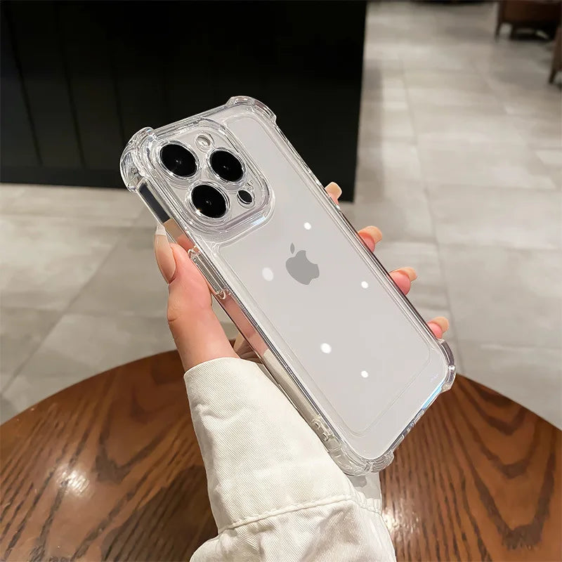 iPhone 16 Pro Max Shockproof Case | Clear Slim Fit Hard Cover Tidesmit