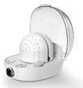 Tidesmit automatic cap care machine restoring hat shape with steam and hot cold wind technology, side profile view 17