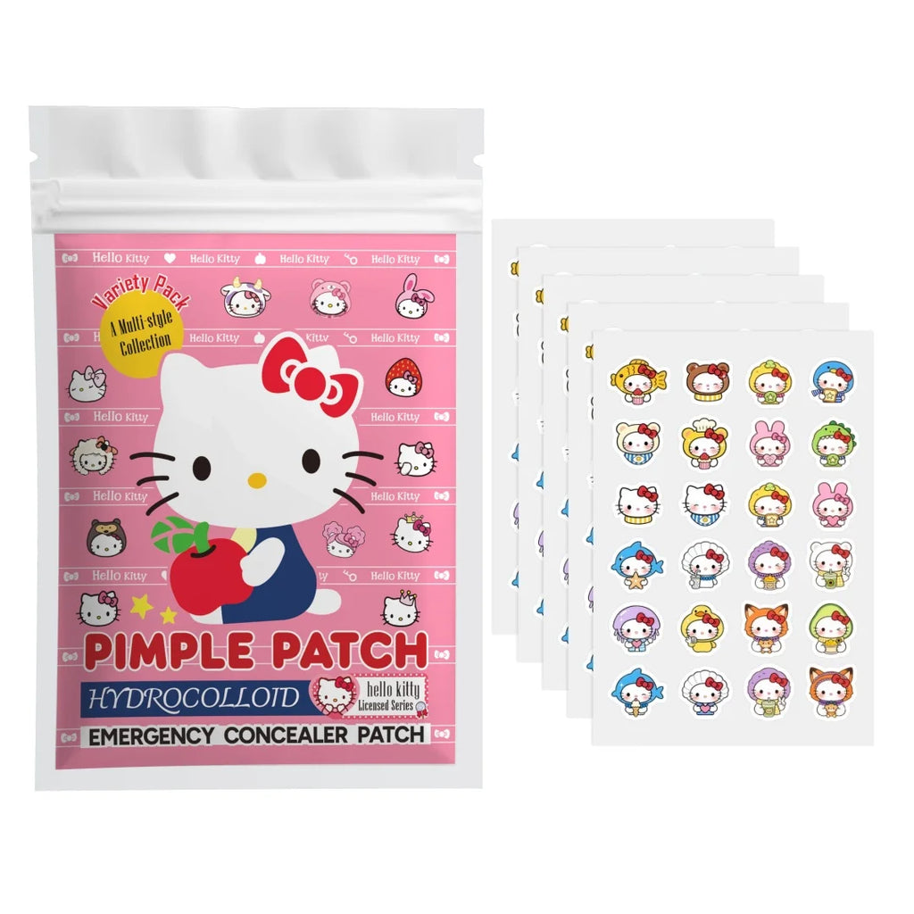 48/120PCS hello kitty Acne patches, facial acne patches, hydrogel acne removal patches, concealer