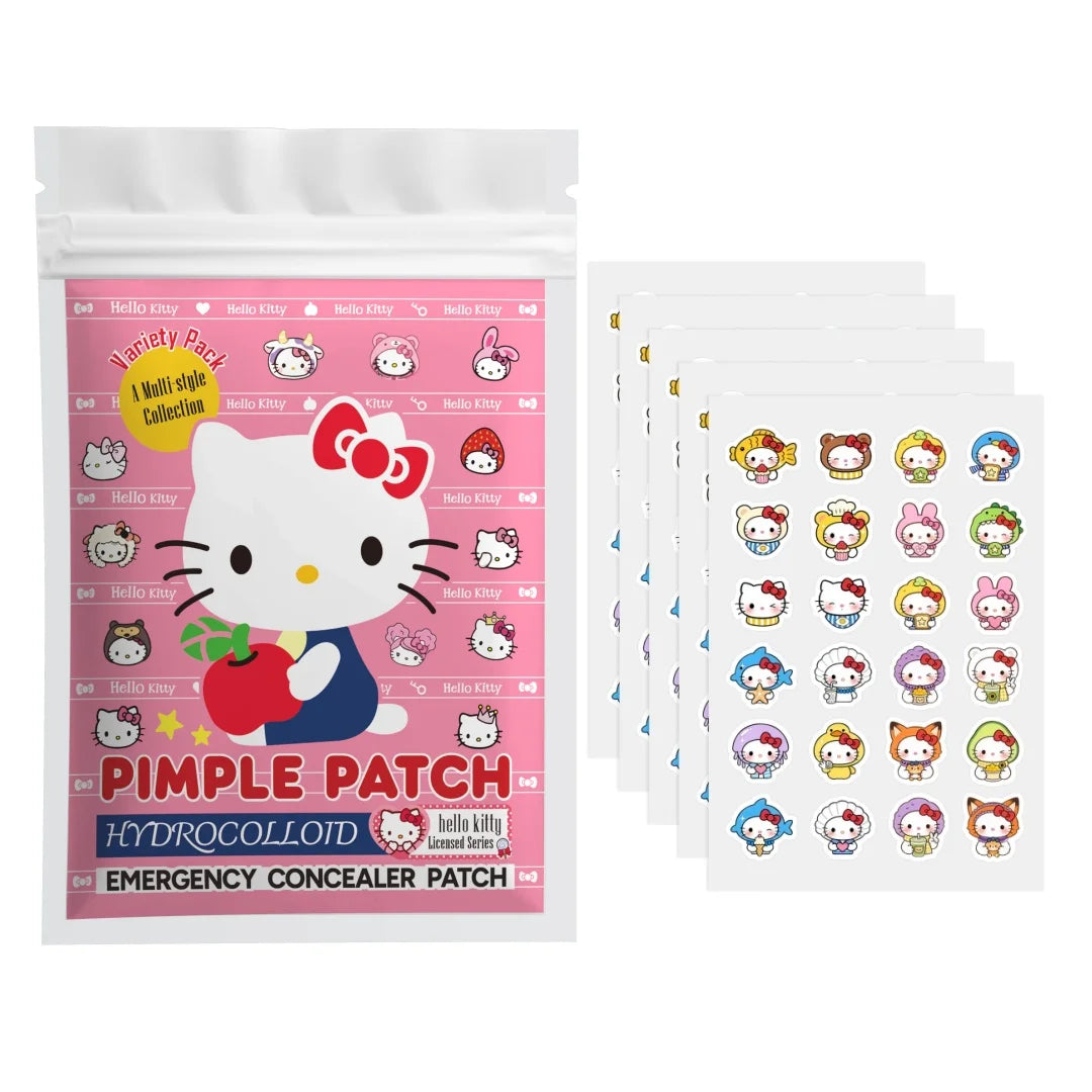 48/120PCS hello kitty Acne patches, facial acne patches, hydrogel acne removal patches, concealer