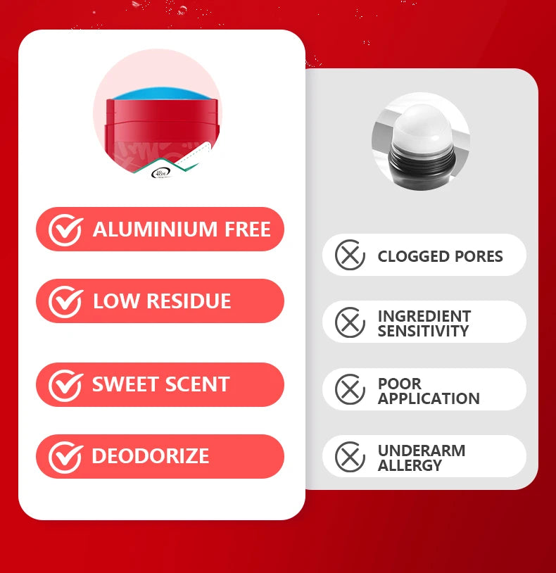 Tidesmit Flora Ruby 68g stick deodorant for men providing 48-hour odor suppression and a long-lasting scent.