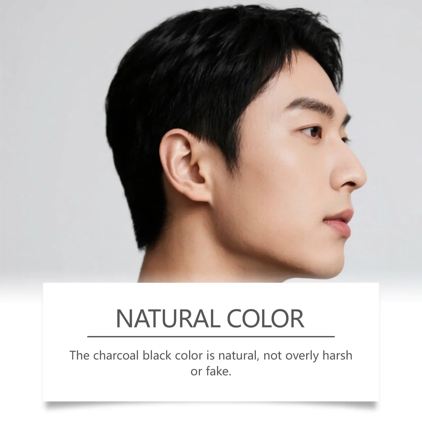East Moon 5in1 Man Hair Dye Shampoo Repairing Gray White Non Irritating Keep Nourish Root Holiday Gift Black Hair Dyeing Shampoo