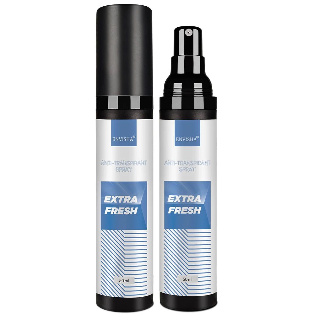Tidesmit ENVISHA antiperspirant spray for underarm odor removal, providing long-lasting fragrance and dry skin care.