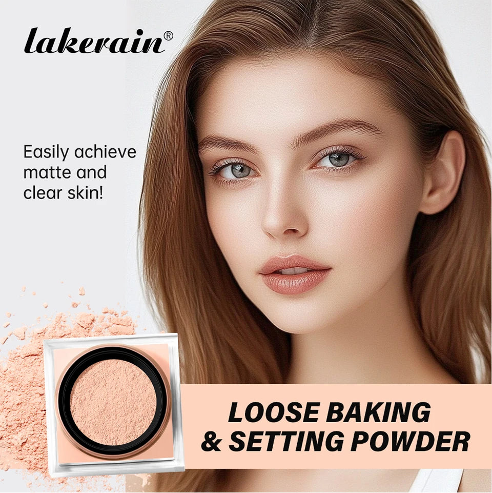 Tidesmit loose baking and setting powder detail view for oil control and a long lasting matte face makeup finish