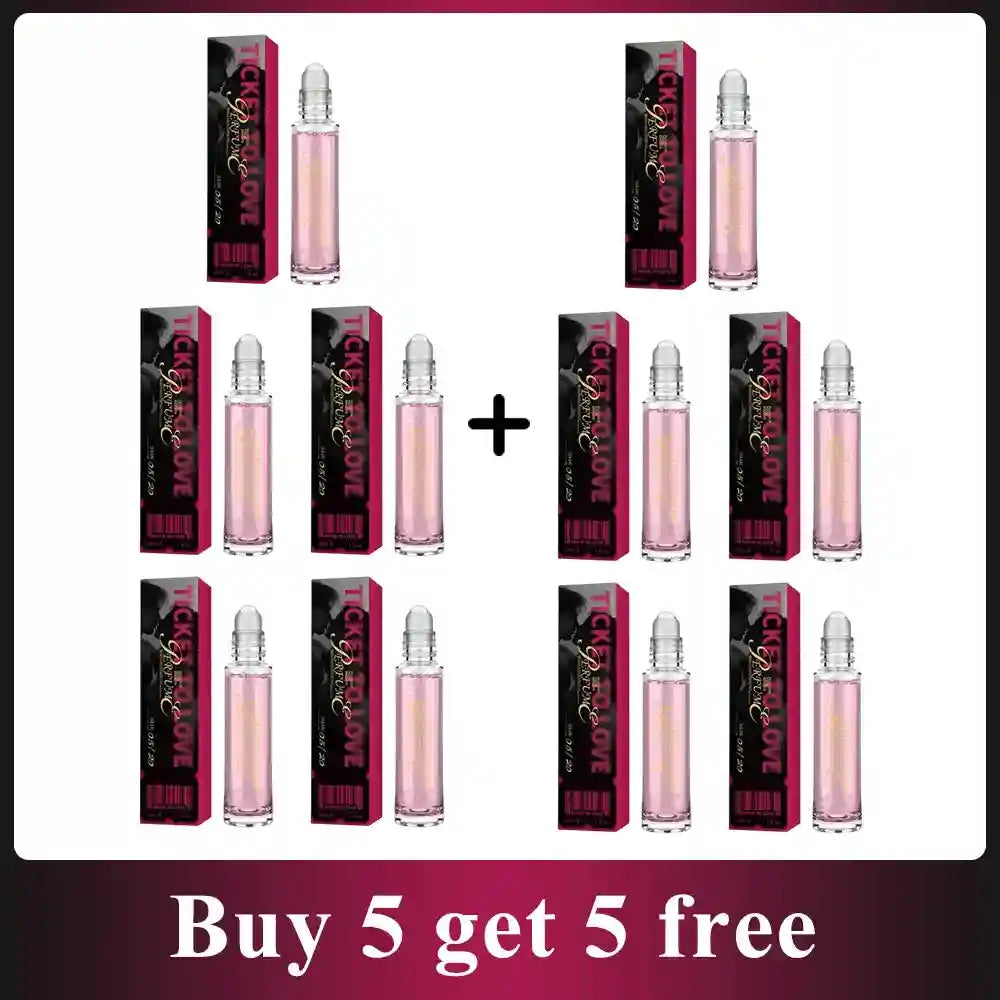Ticket to Love pheromone perfume roll-on for men and women. Long-lasting, attractive scent in 10ml glass bottles.