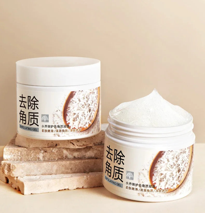 White Rice Face Exfoliating Gel | Gentle Hydrating Pore Refiner Scrubs Treatments Tidesmit