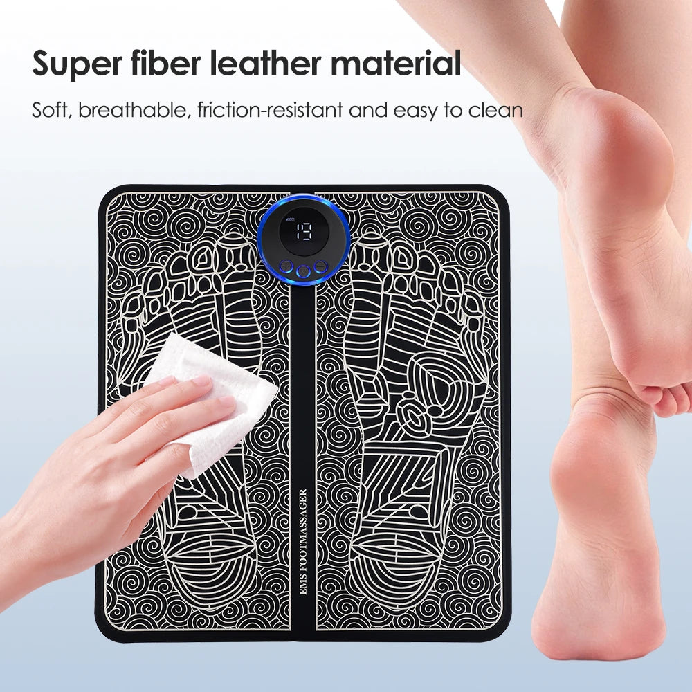 Electric Foot Massage Pad - 8 Modes 19 Intensity Levels - Tidesmit Body Shaping Massage Equipment Tidesmit