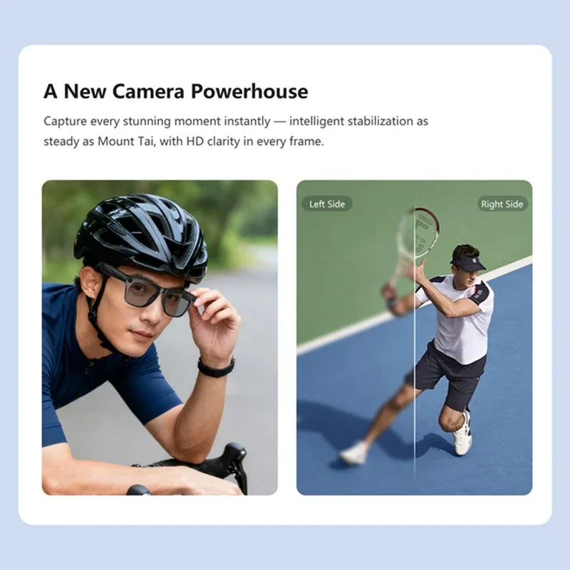 AI Smart Glasses with 100MP Camera & Spatial Audio - Tidesmit Tech Tidesmit