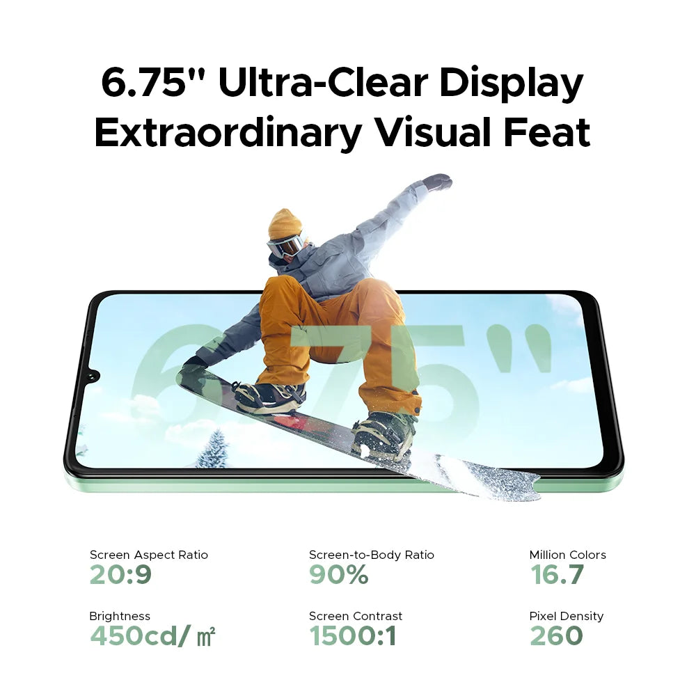 DOOGEE Note59 Pro 5G Smartphone, 8GB+256GB, 6.75 Inch Android 15 AE Tidesmit