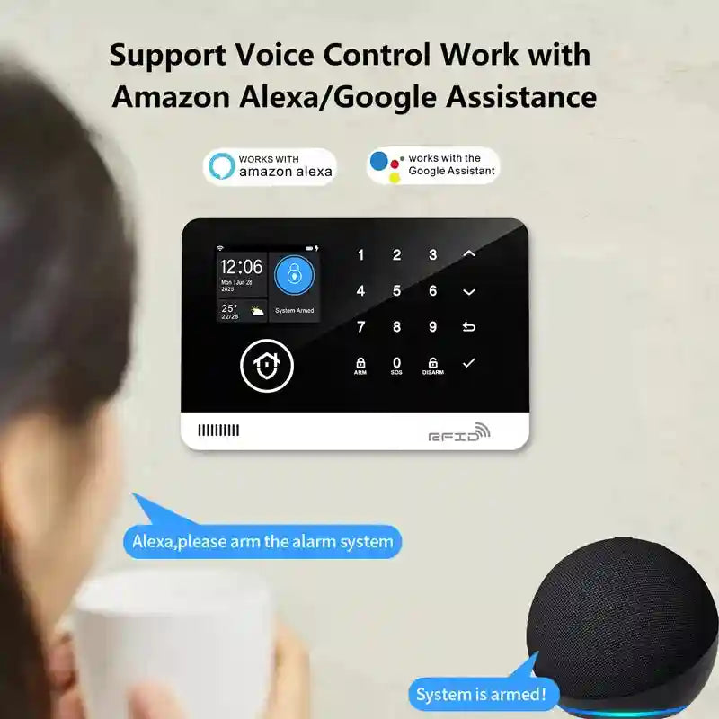 WiFi GSM Home Security Alarm System - Smart Home App Control Tidesmit