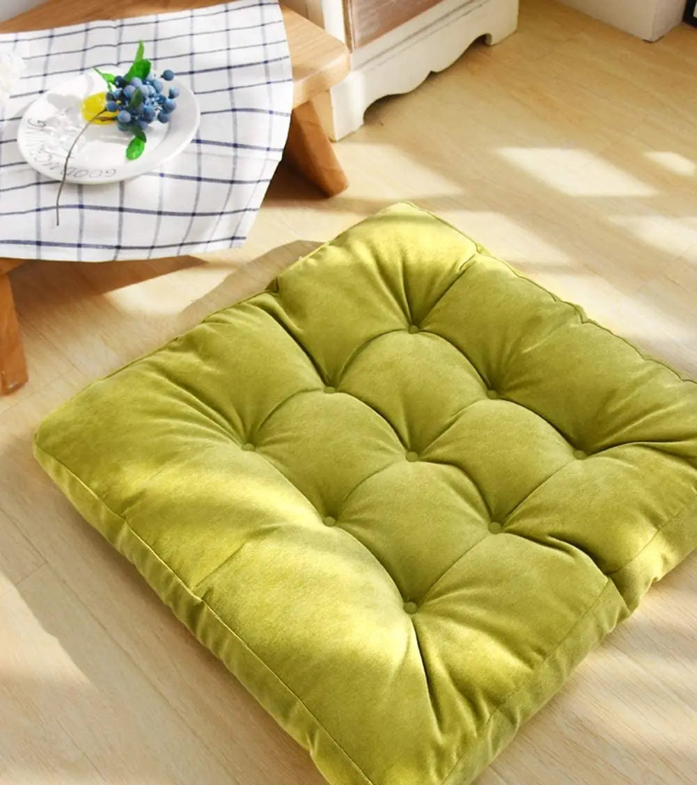 Big Square Corduroy Floor Seat Cushion Chair Cushions Tatami Meditation Yoga Thickened Windows Pad for Adults Seating Pillow