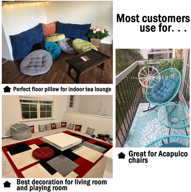 1PC Yoga Round Mat Cushions for Meditation Floor Seating Pillow Car Seat Pillows for Dining Room Office Balcony Chair Cushion
