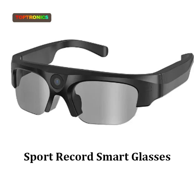 Smart Audio Sunglasses with Camera: Wireless Bluetooth VR Glasses Only Glasses Tidesmit
